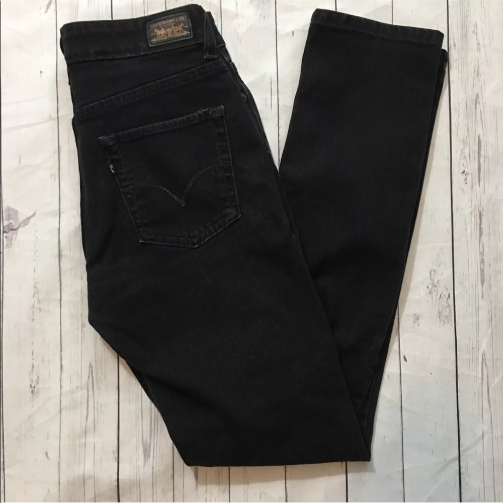 Levis Women’s Mid Rise Skinny Jeans Size 4 Black